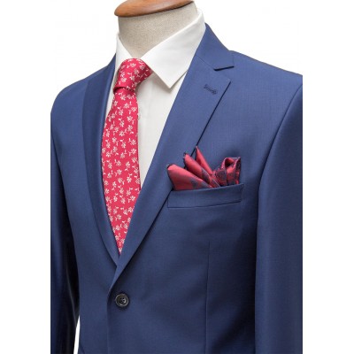 Plain Parliement Blue Classic Suit